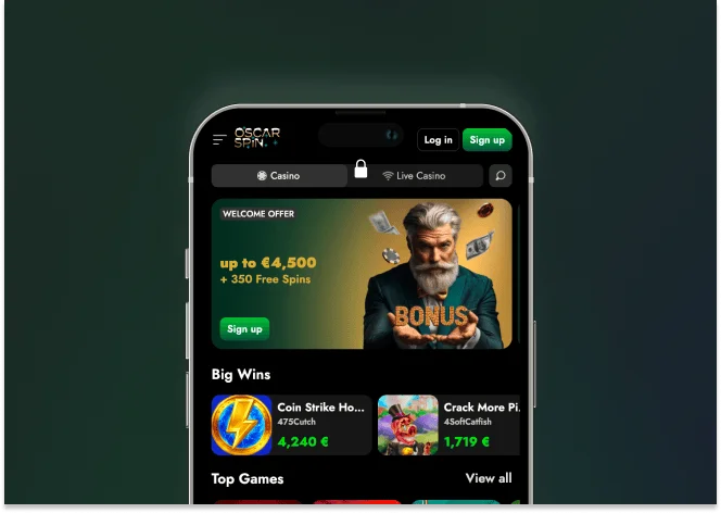 oscarspin app mobile